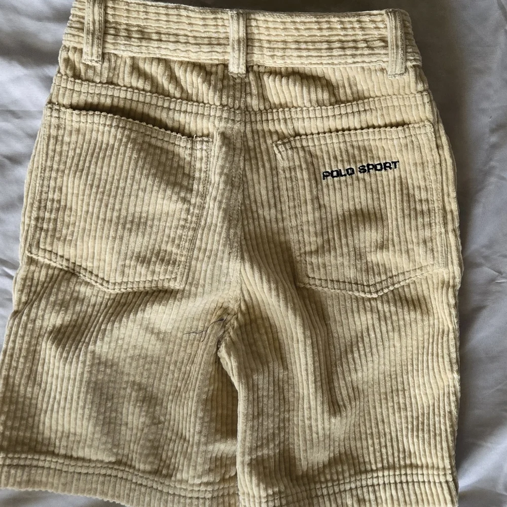 Polo Ralph Lauren Boys Vintage 90's Beige Corduroy Shorts NWT Blue Label Size 5